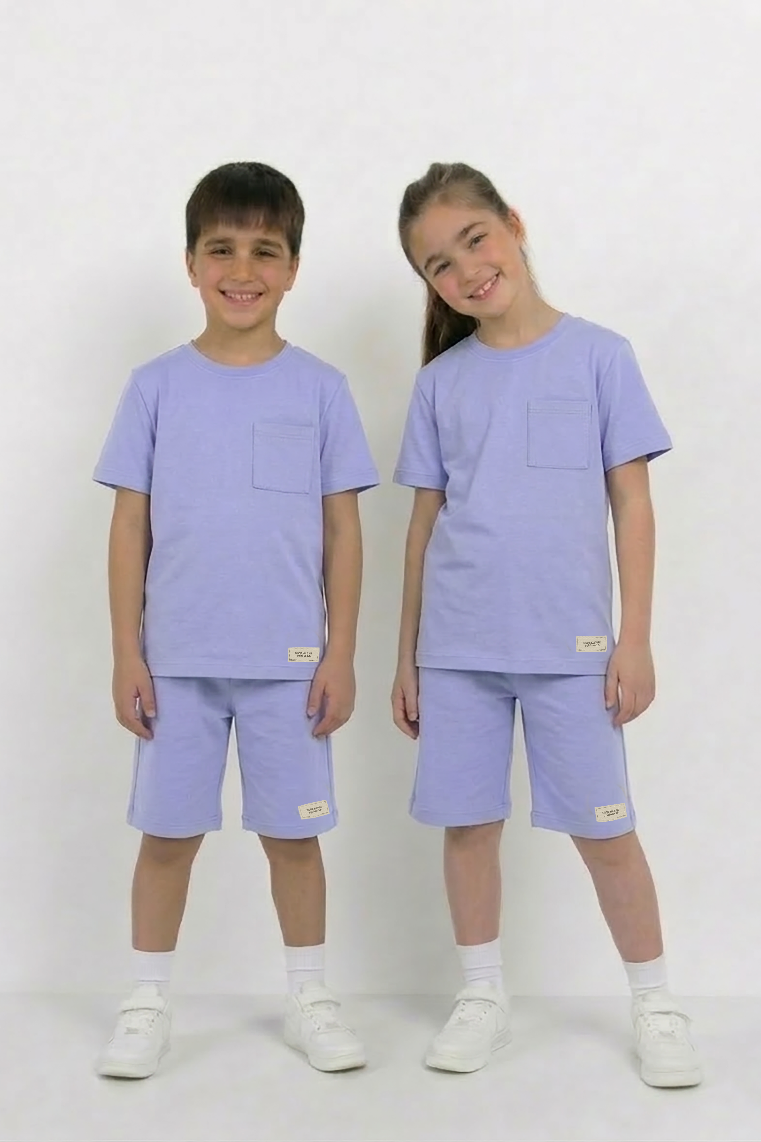 Light Purple Co-ord Set - Cotton Lycra
