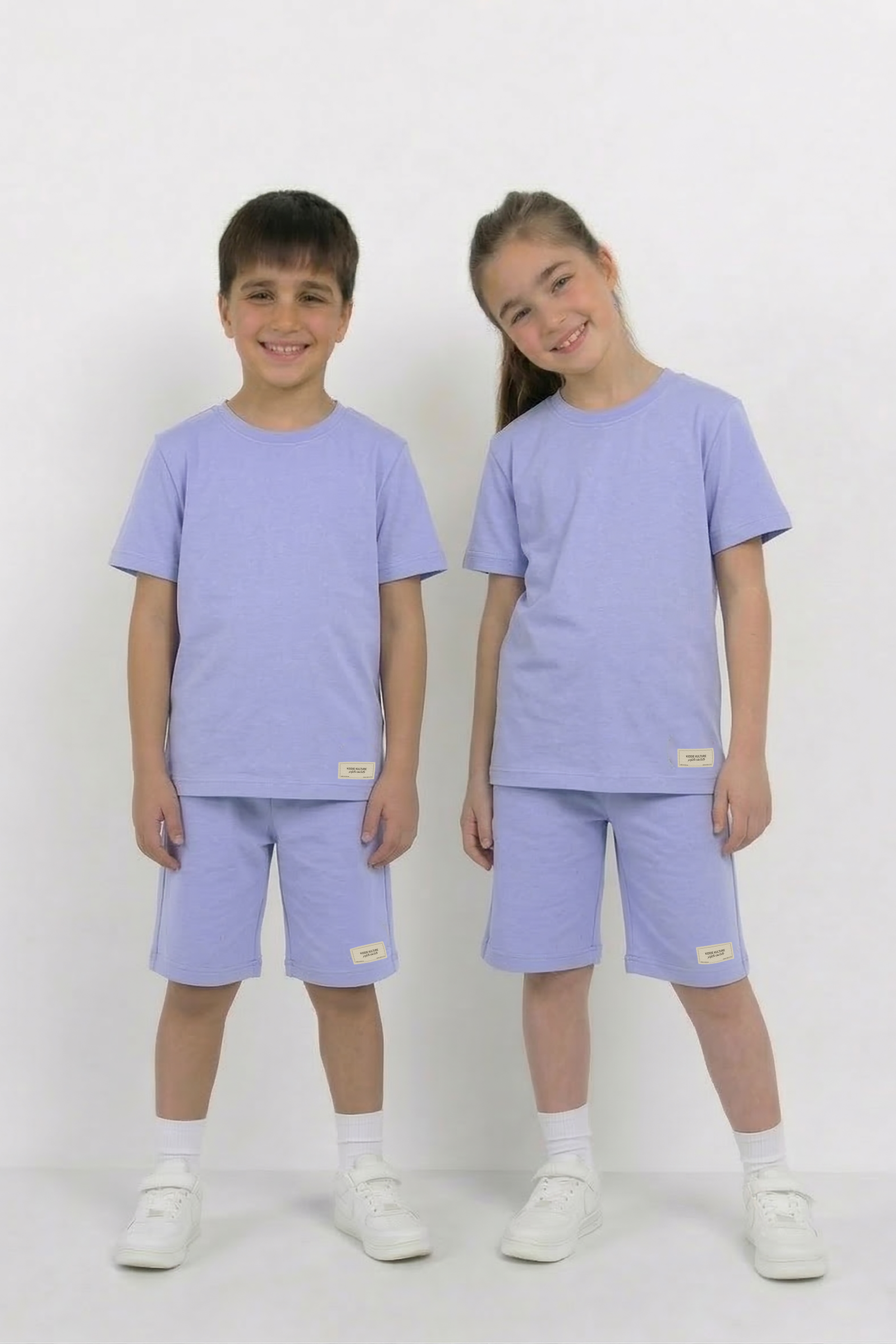 Light Purple Co-ord Set - Cotton Lycra