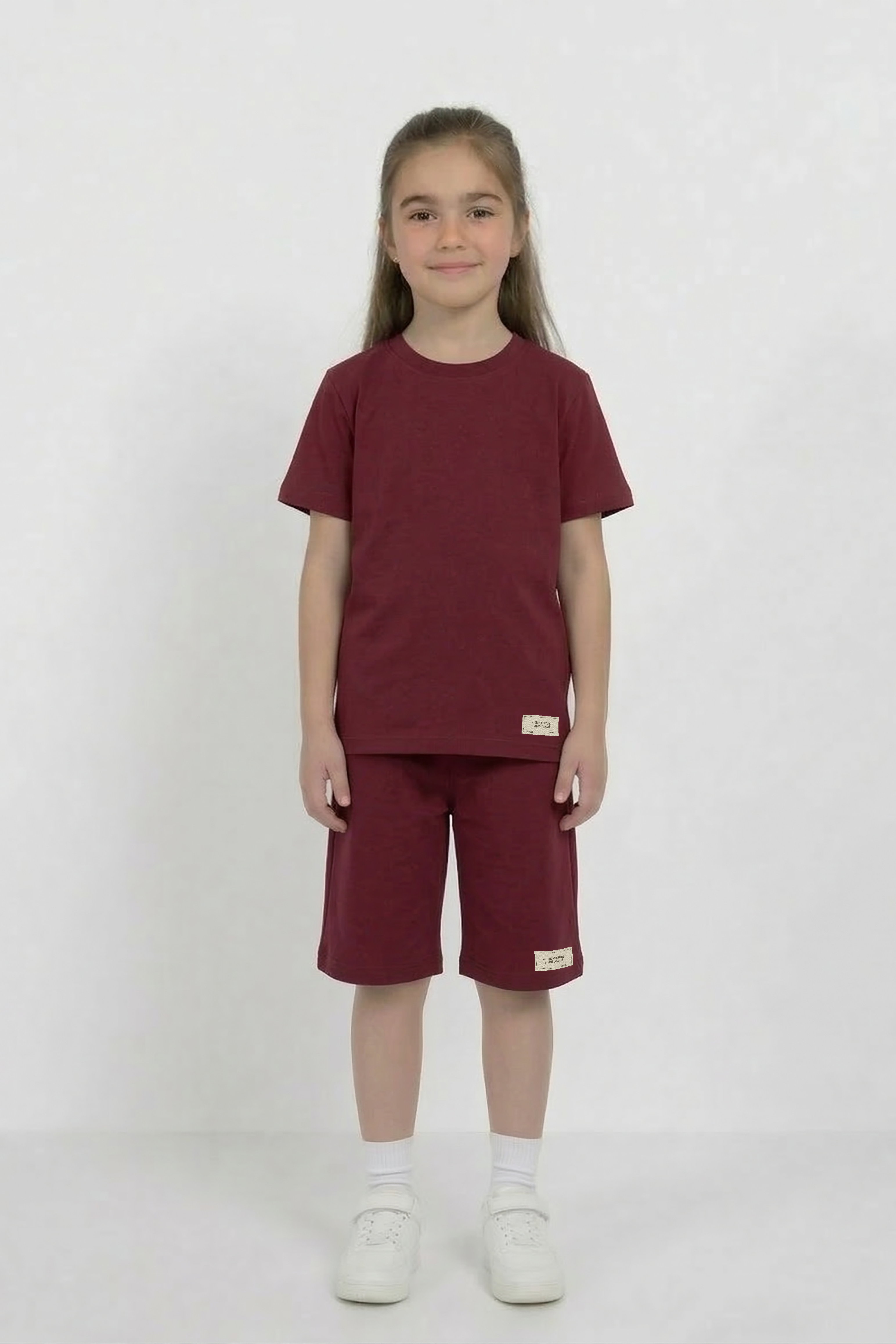 Maroon Co-ord Set - Cotton Lycra