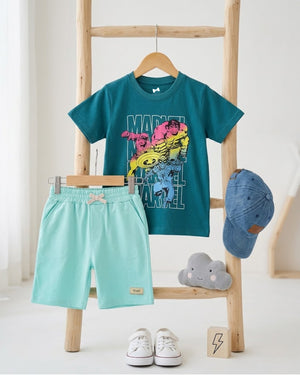 Marvel Hero Co-ord Set | T-Shirt & Shorts