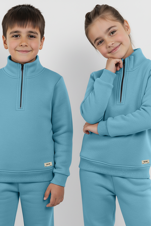 Mist Sky Quarter Zip Sweatshirt