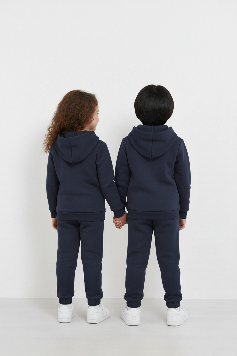 Navy Hoodie and Trouser Set