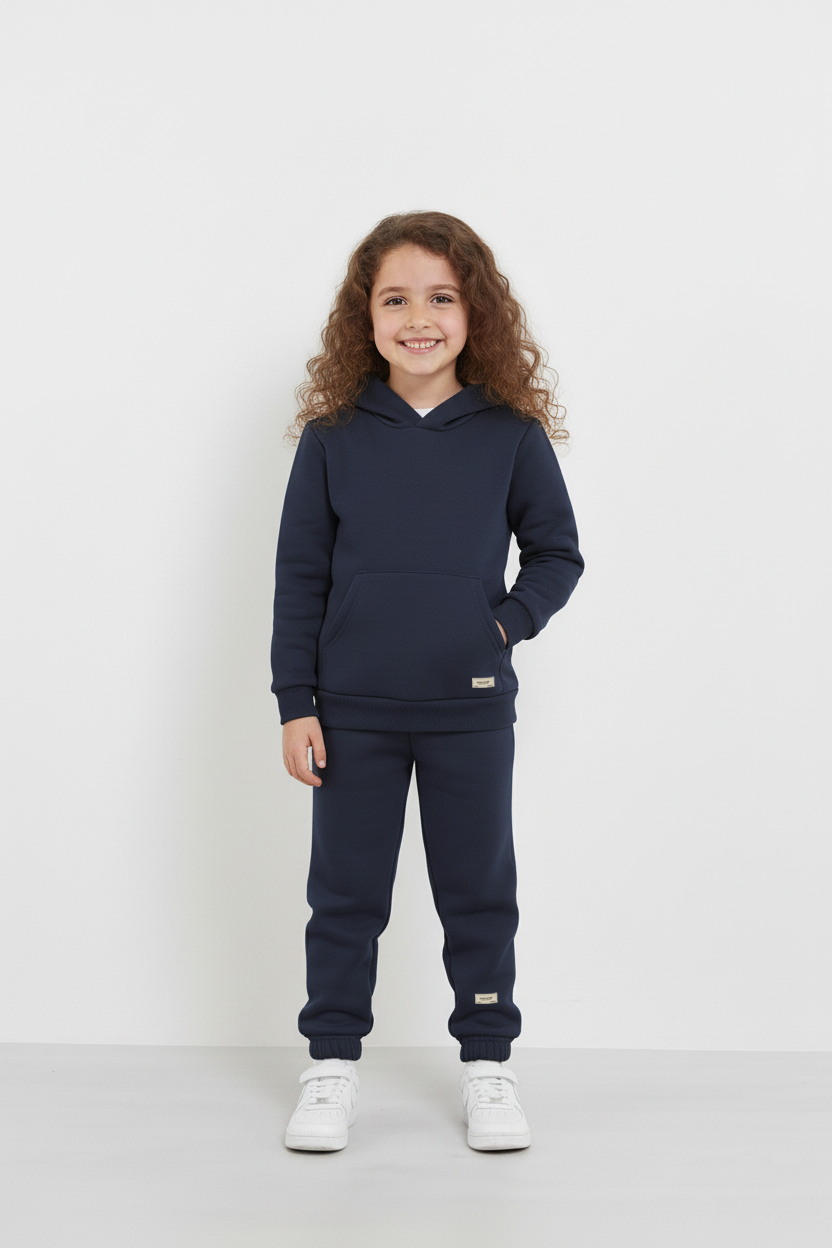 Navy Hoodie and Trouser Set