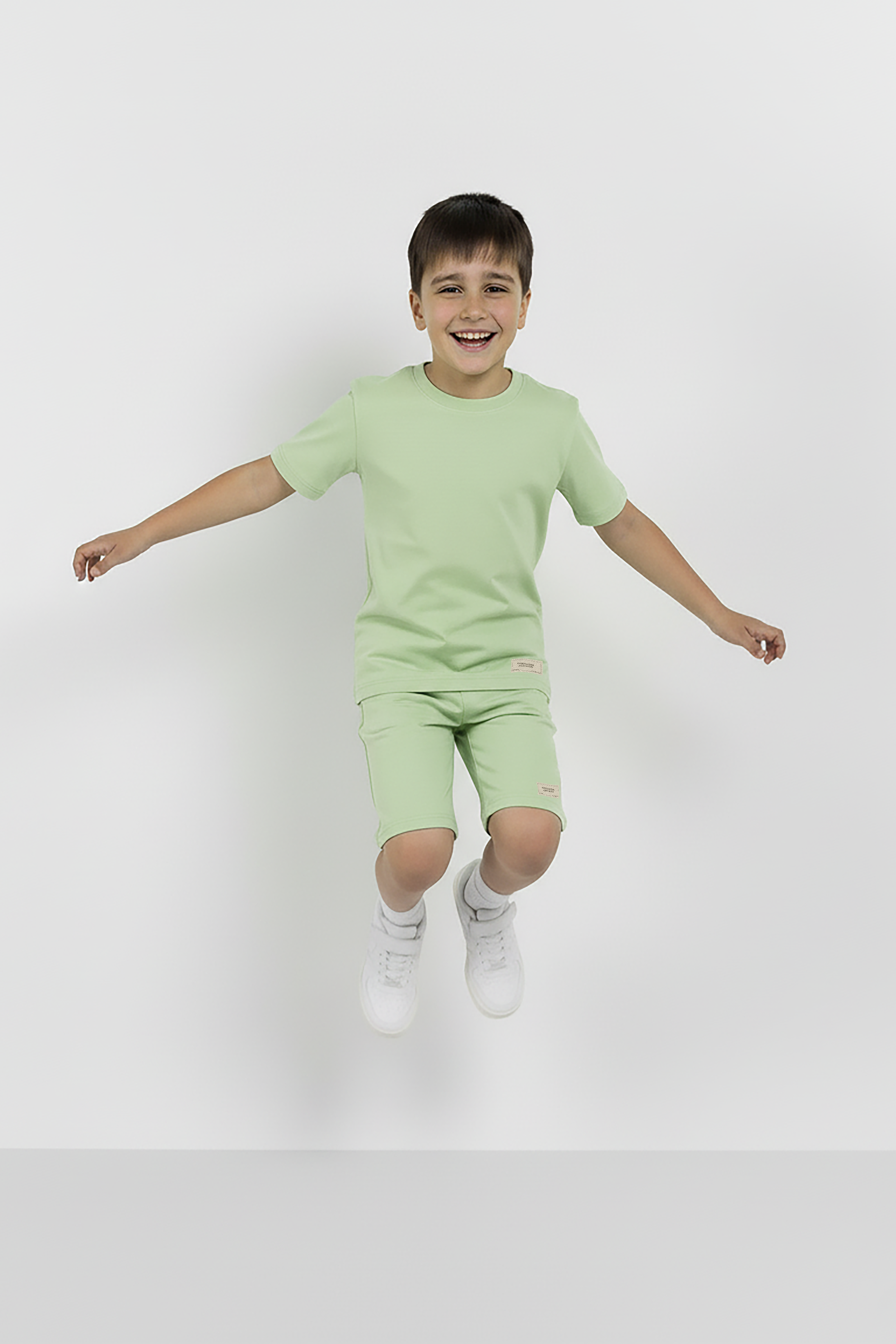 Neon Green Co-ord Set - Cotton Lycra