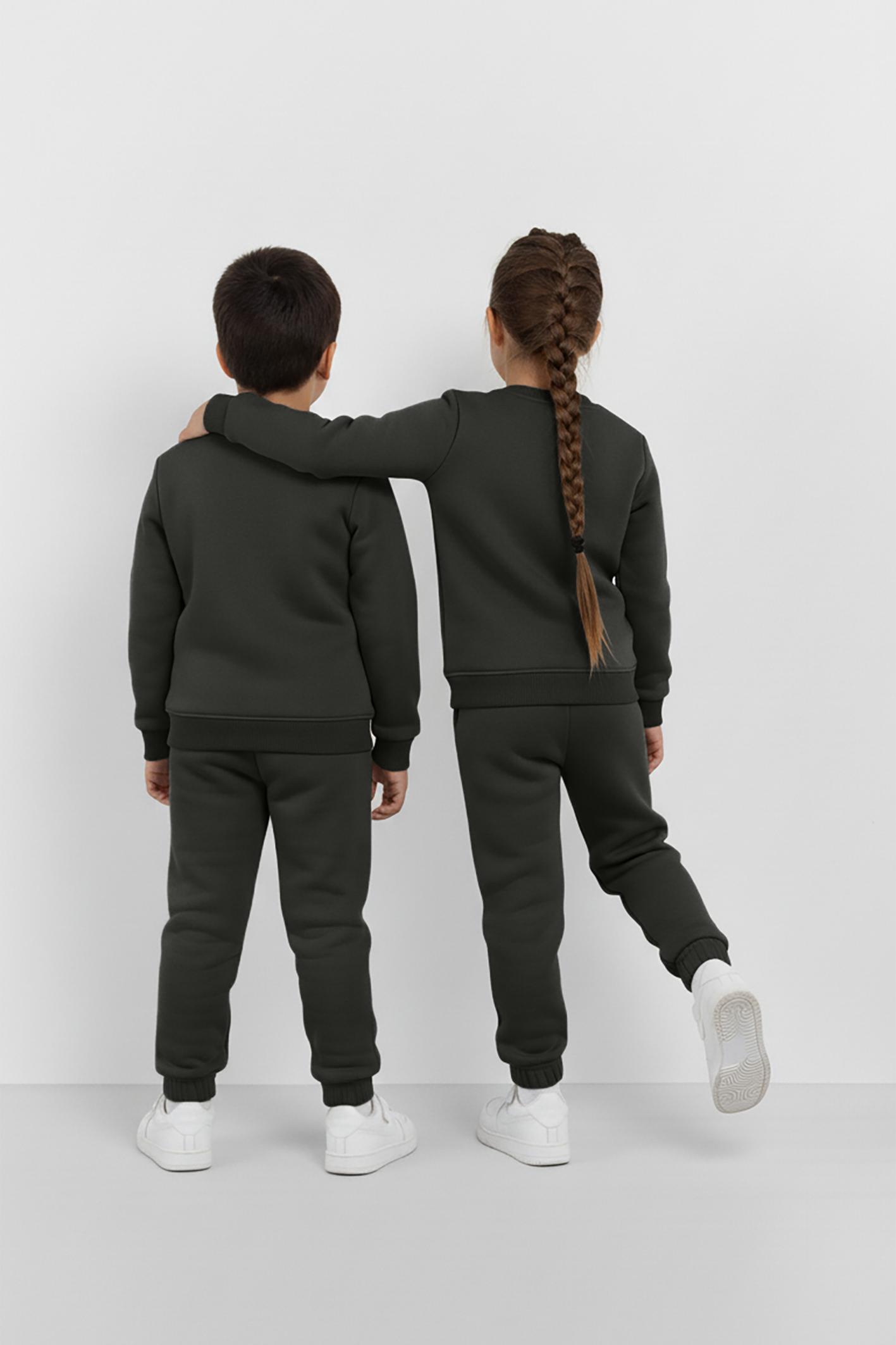 Olive Cool Vibes Sweatshirt & Trouser Set