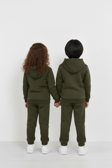 Olive Hoodie and Trouser Set