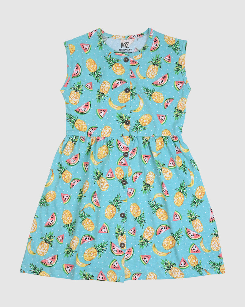 Pineapple & Watermelon Frock – Cotton Jersey