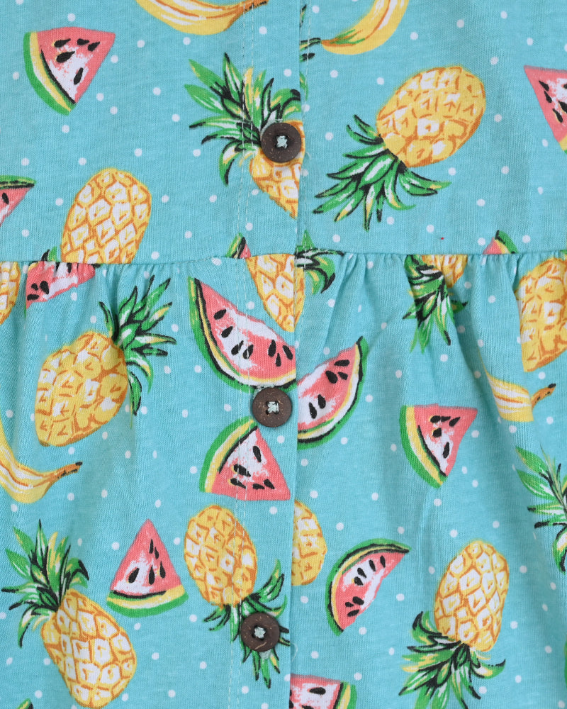 Pineapple & Watermelon Frock – Cotton Jersey