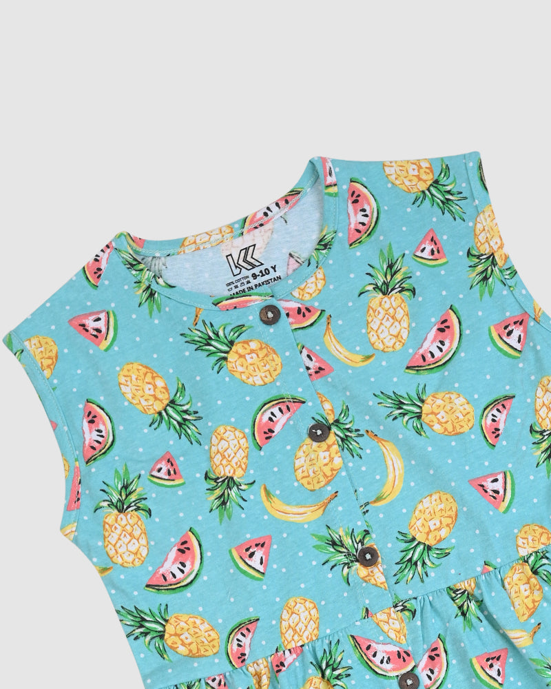 Pineapple & Watermelon Frock – Cotton Jersey