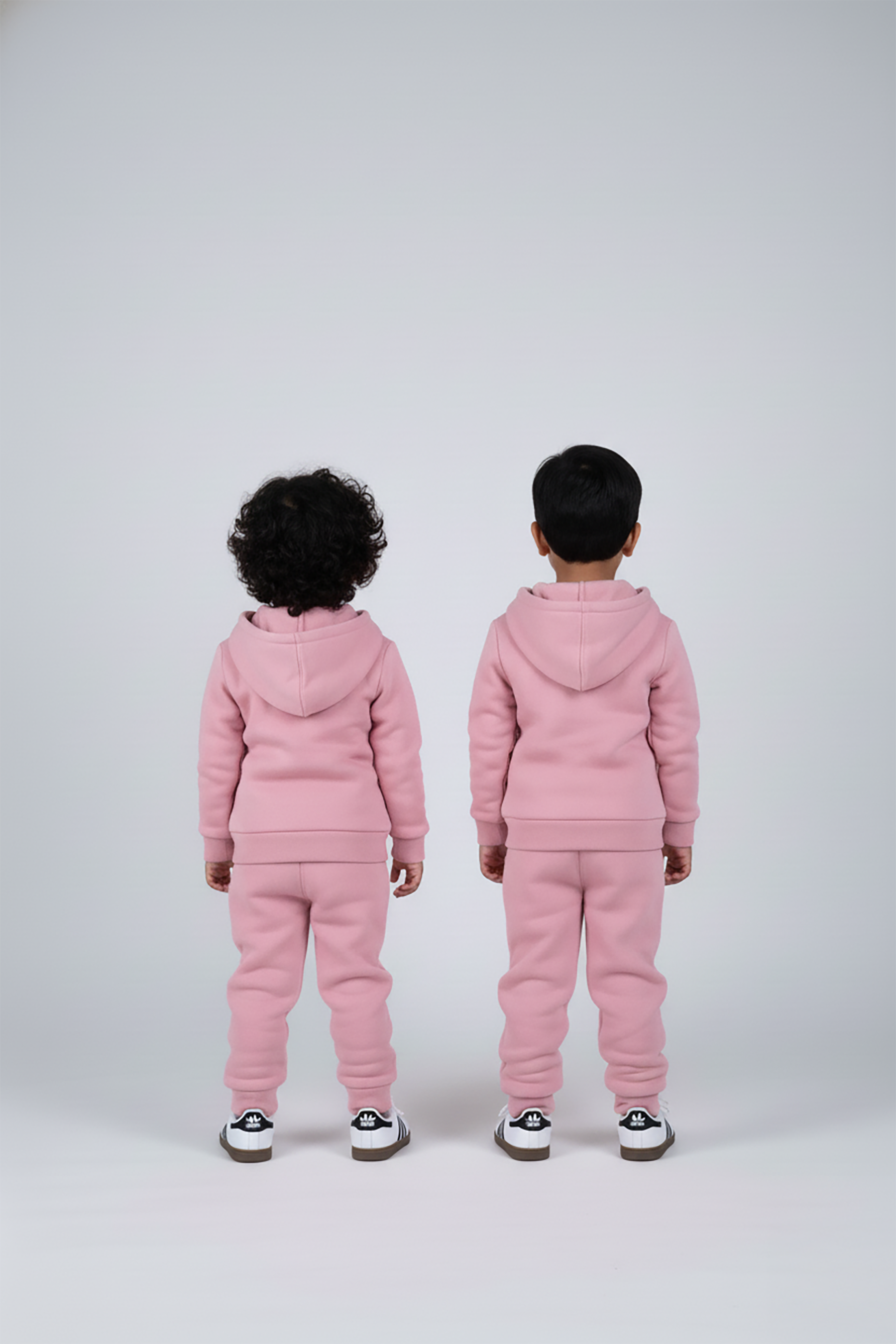 Pink Zipper Hoodie and Trouser Set