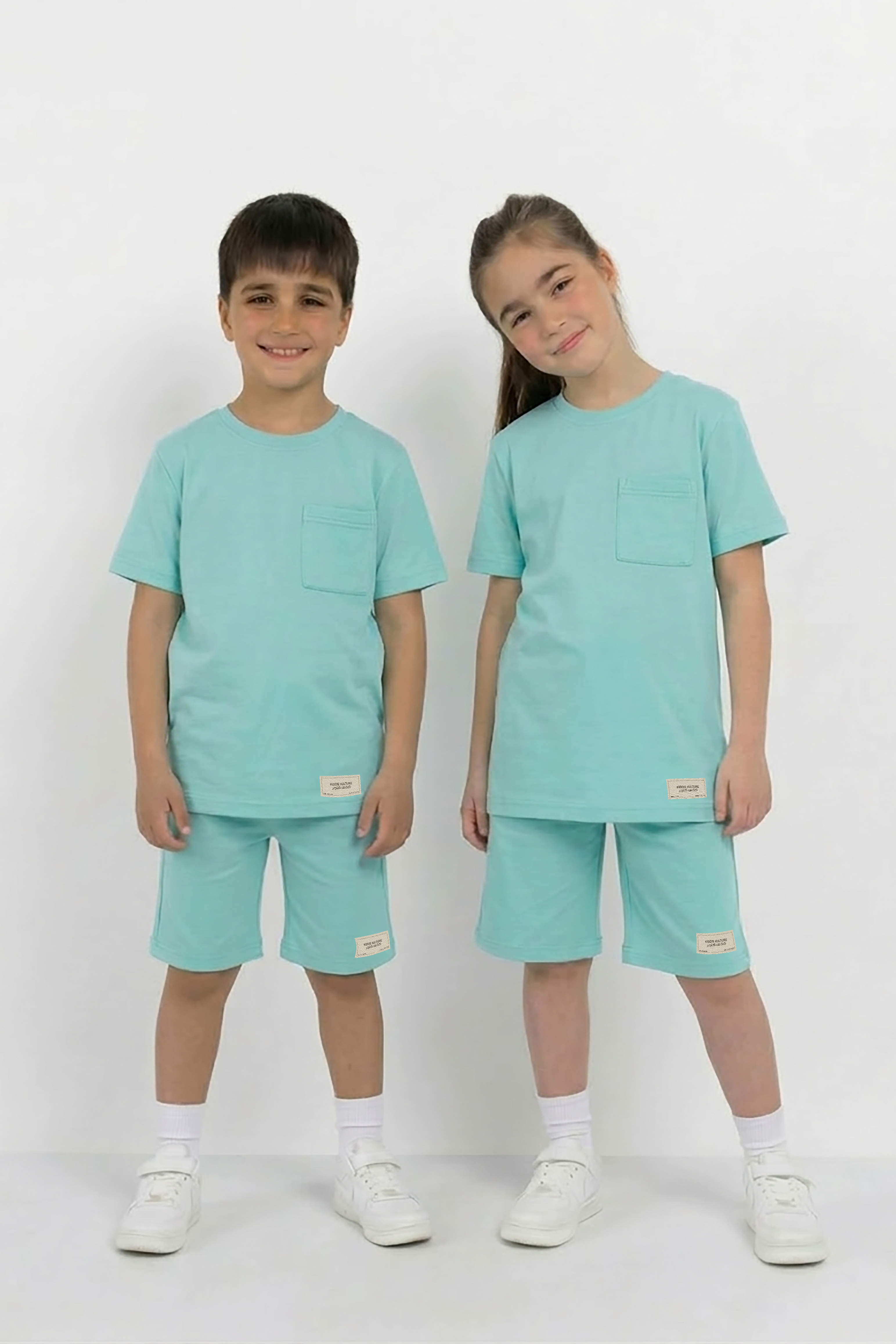 Sea Green Co-ord Set - Cotton Lycra