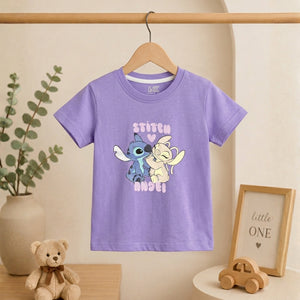Girls Printed T-Shirt Pack | Stitch & Kitten Tees