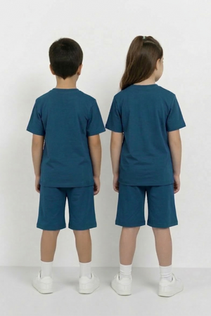 Teal Co-ord Set - Cotton Lycra