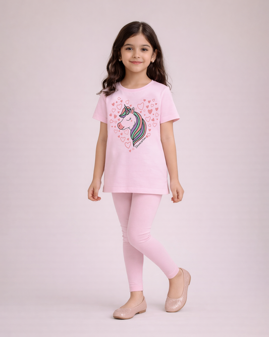 Unicorn Magic Graphic Tee & Legging Set