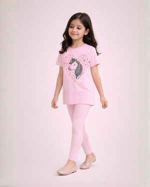 Unicorn Magic Graphic Tee & Legging Set