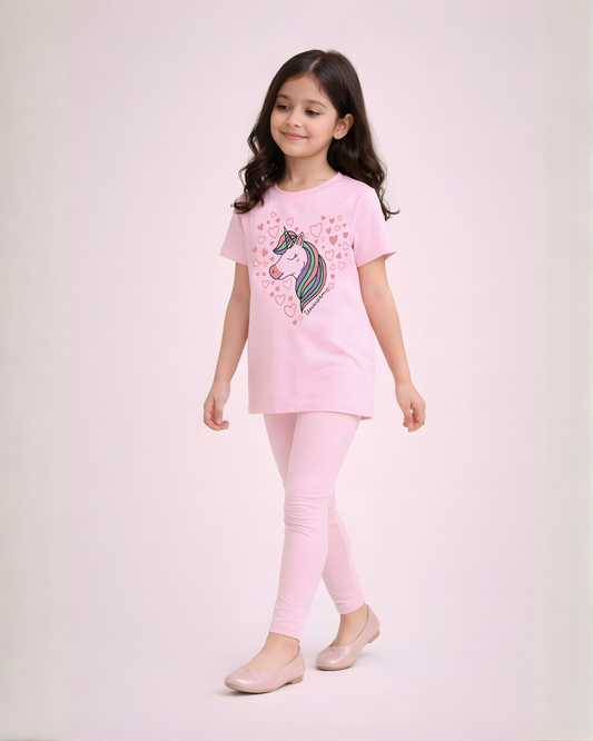 Unicorn Magic Graphic Tee & Legging Set
