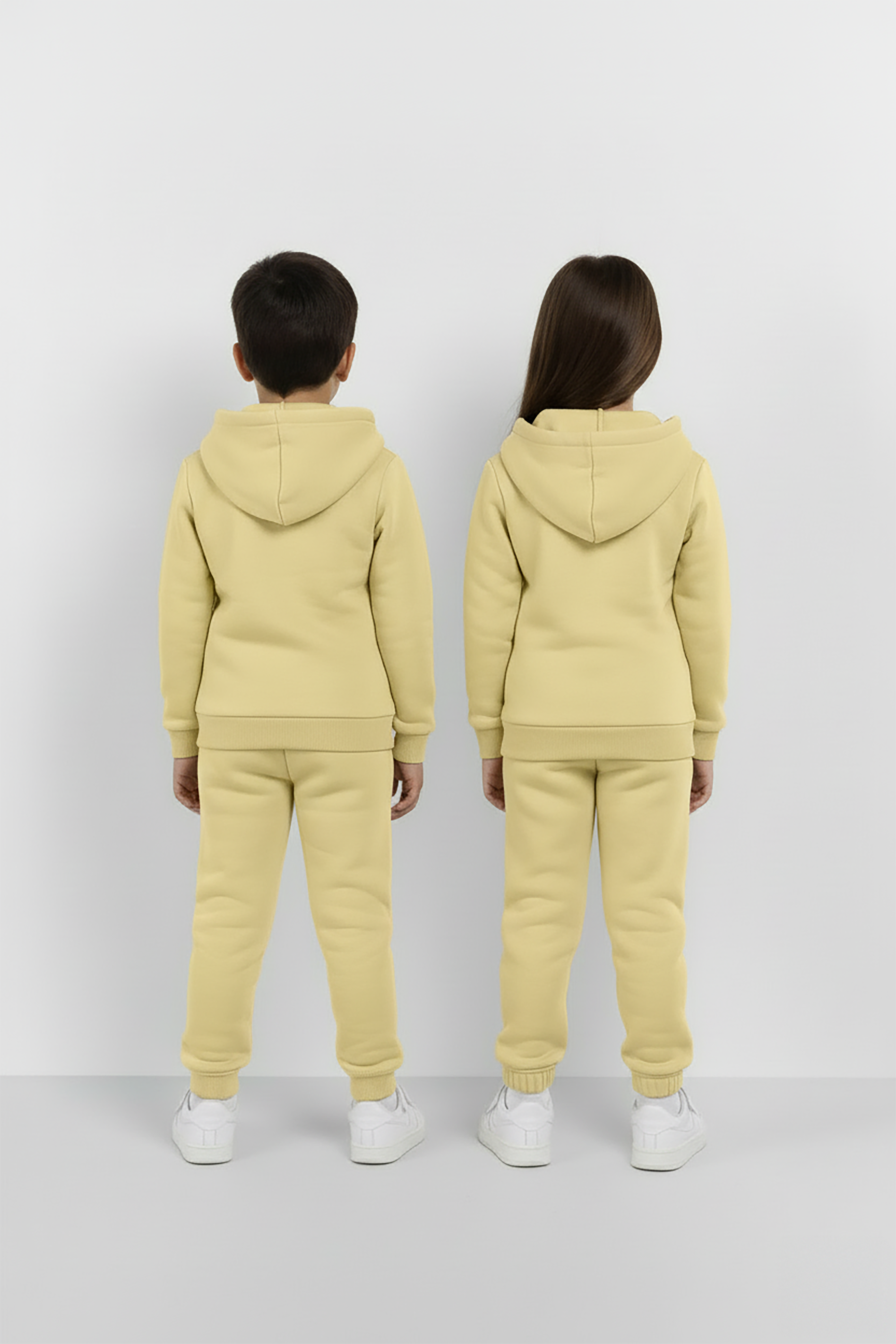 Yellow Zipper Hoodie and Trouser Set