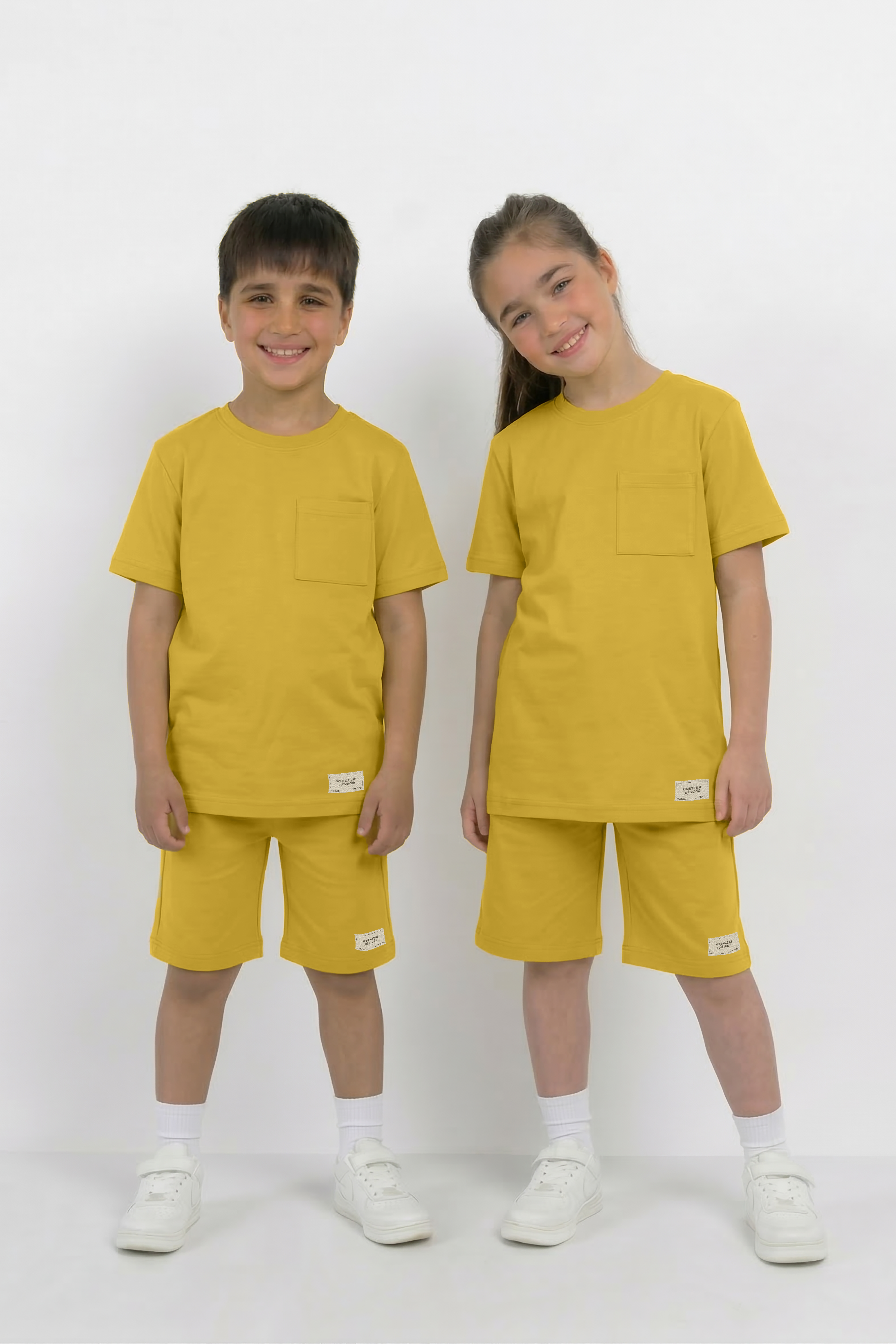Yellow Co-ord Set - Cotton Lycra