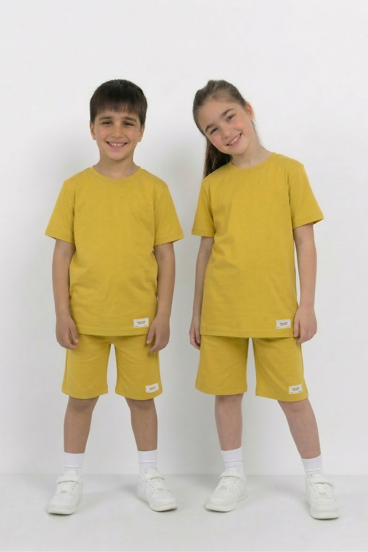 Yellow Co-ord Set - Cotton Lycra